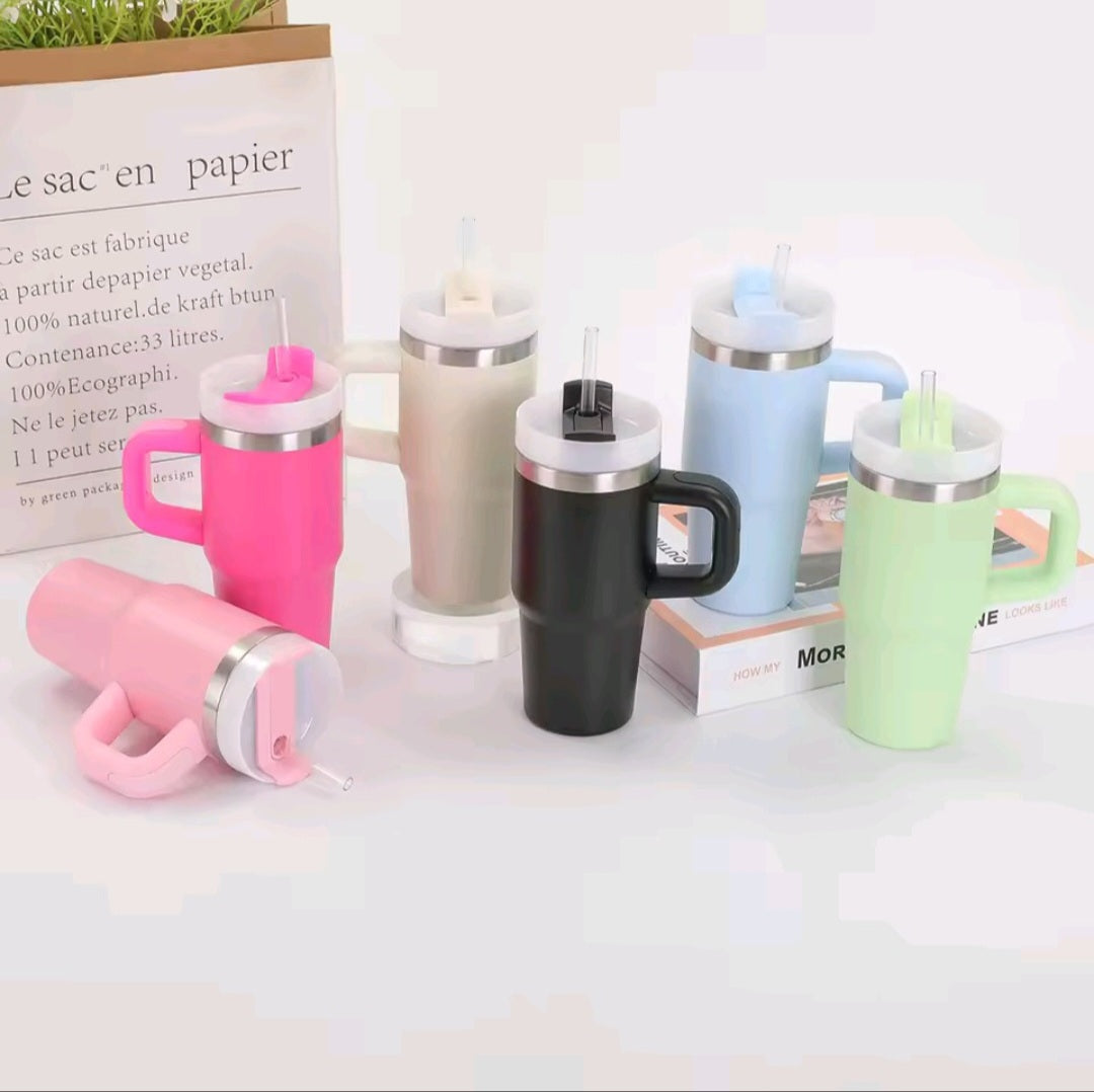 14oz Mug with handle stainless steel travel cup 🇨🇳