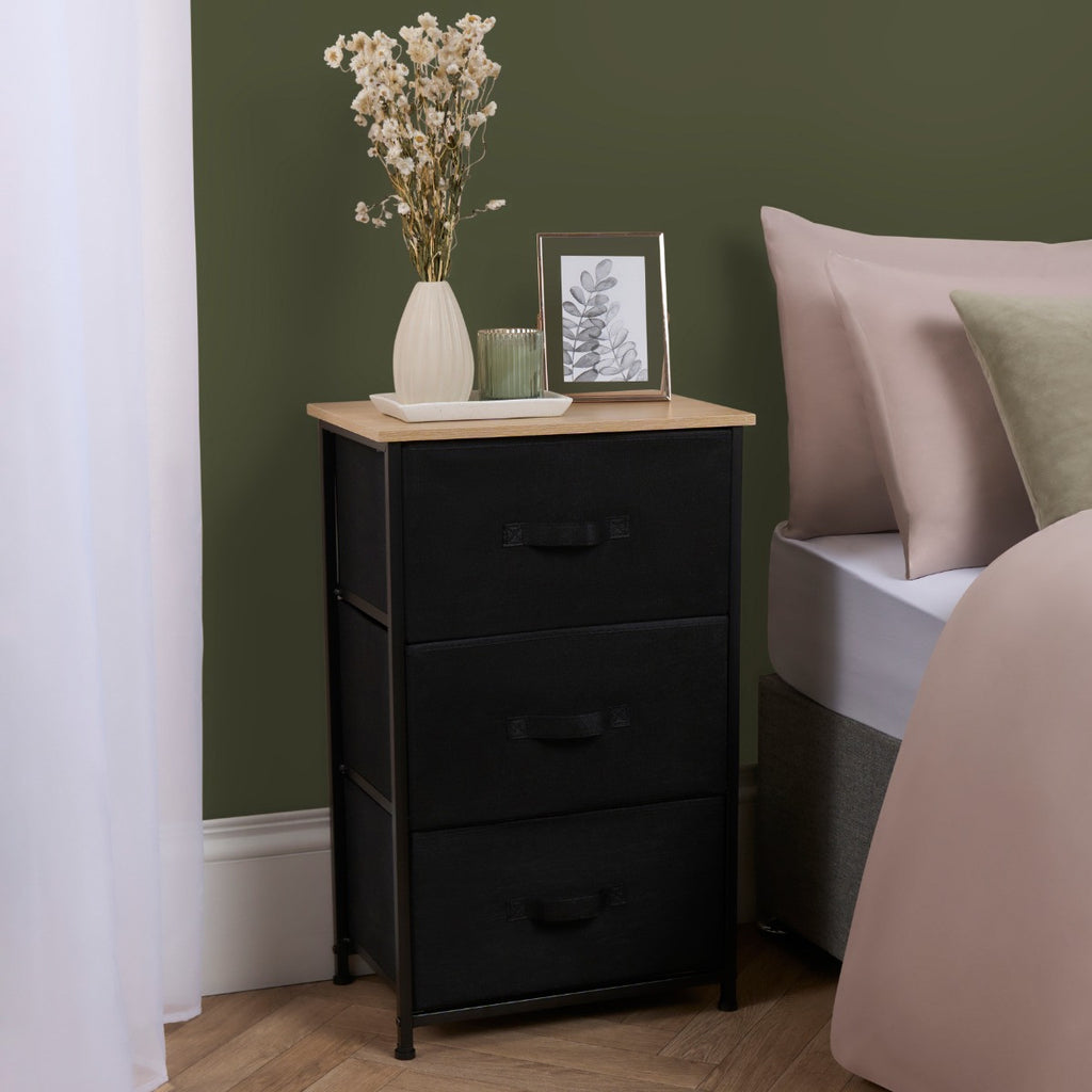 Brooklyn 3 Drawer Fabric Cabinet 🇬🇧
