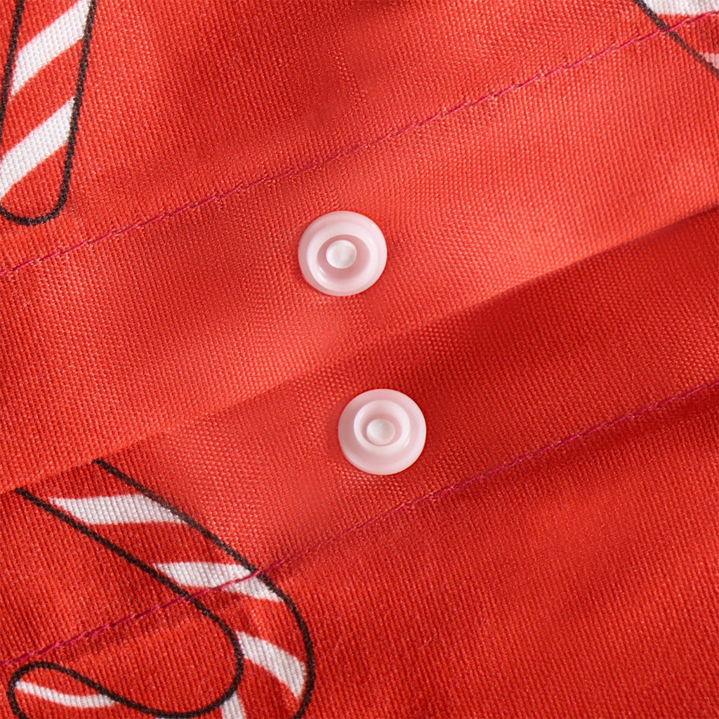 Christmas Candy Cane Duvet Cover Set - Red 🇬🇧