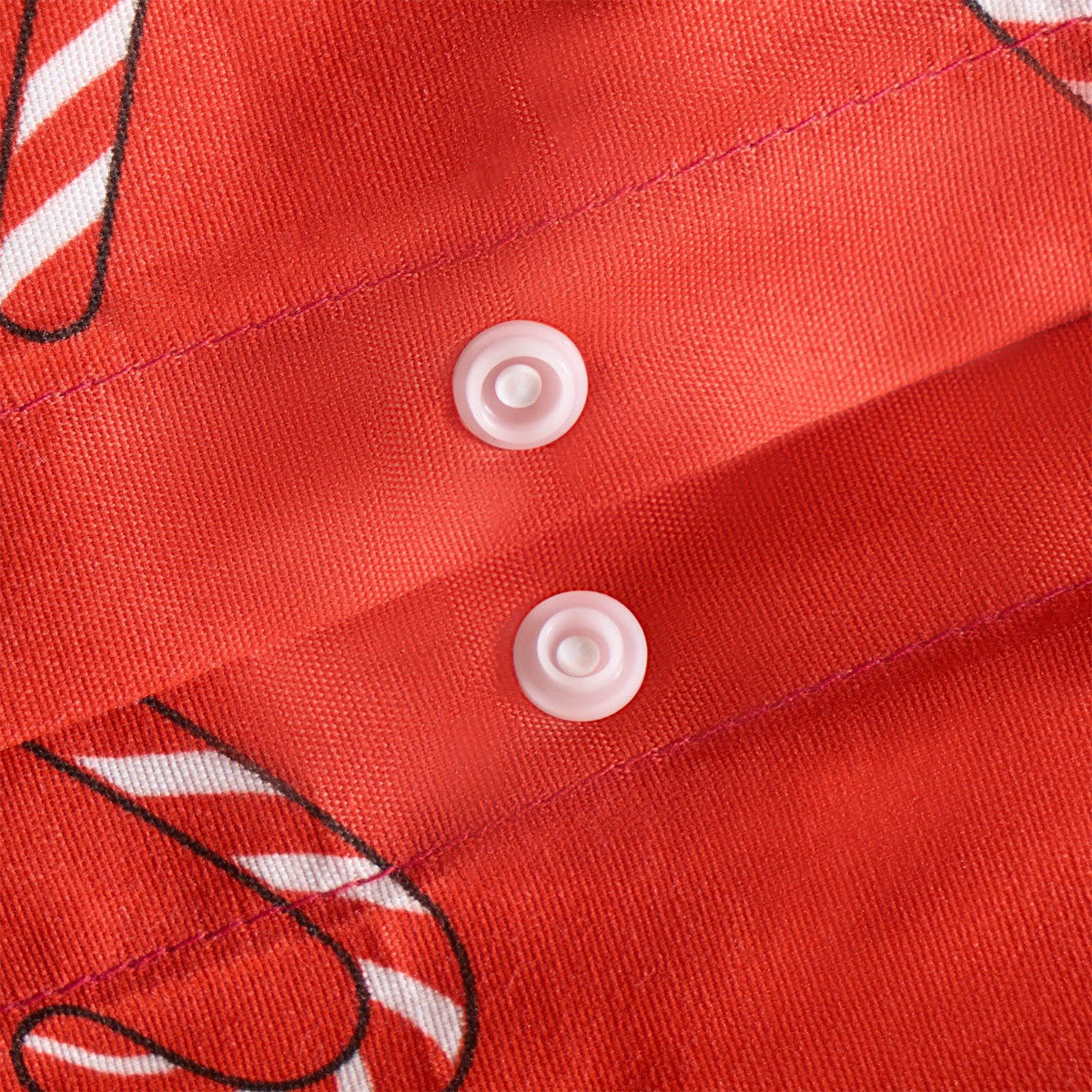 Christmas Candy Cane Duvet Cover Set - Red 🇬🇧
