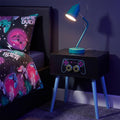 Gaming 1-Drawer Bedside Table - Black 🇬🇧