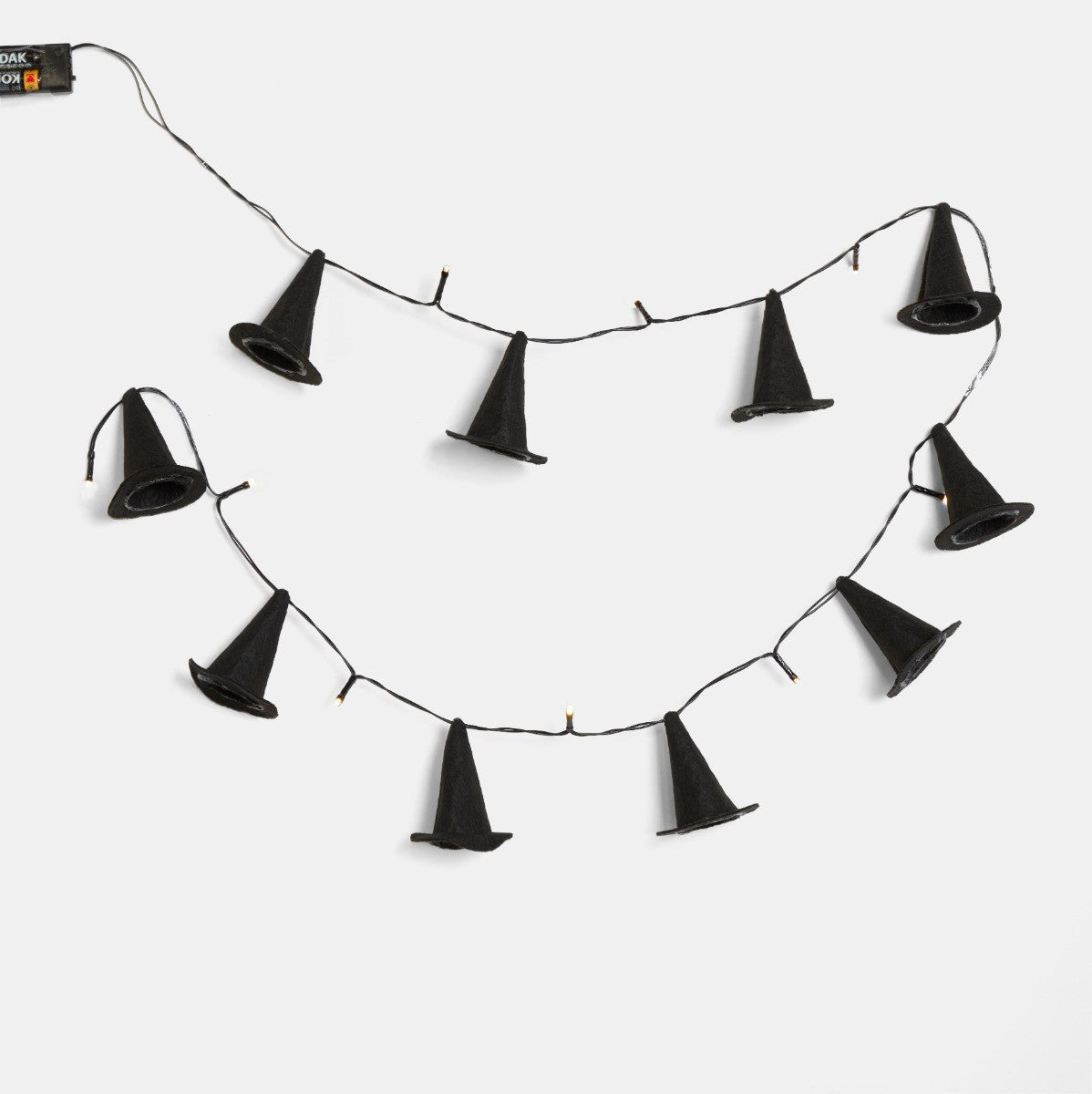 10 Pack Witch's Hat String Lights - Black 🇬🇧