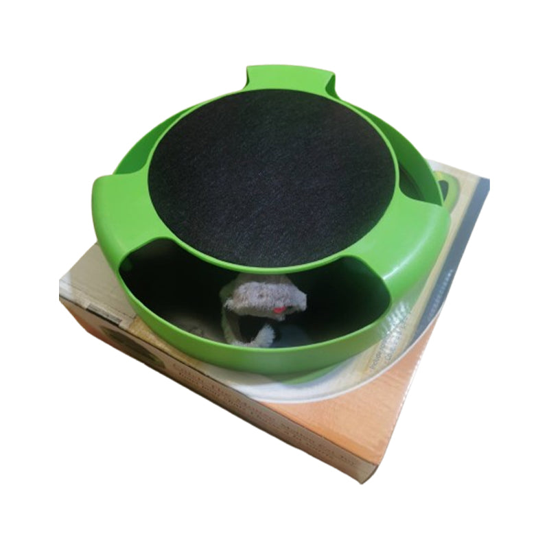 Pet Cat Toy Catch The Mouse Interactive Teasing Kitten Toy with Scratch Board 🇬🇧