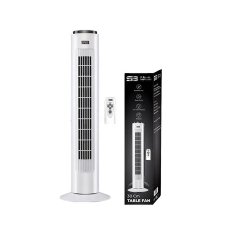29 Inch Tower Fan with Remote 220 - 240V White 🇬🇧