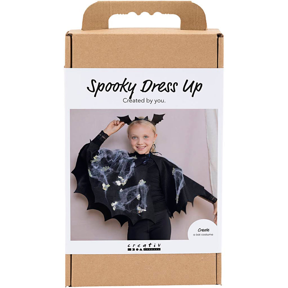 Black Spooky Costume Bat Cape & Headband Craft Kit 🇬🇧