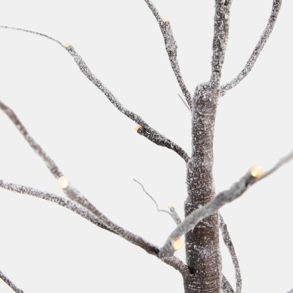 Pre-Lit LED Snowy Twig Tree, Warm White - 3ft 🇬🇧
