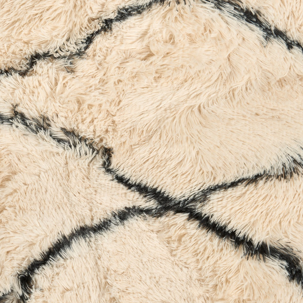 Printed Fluffy Simple Geometric Rug - Monochrome 🇬🇧