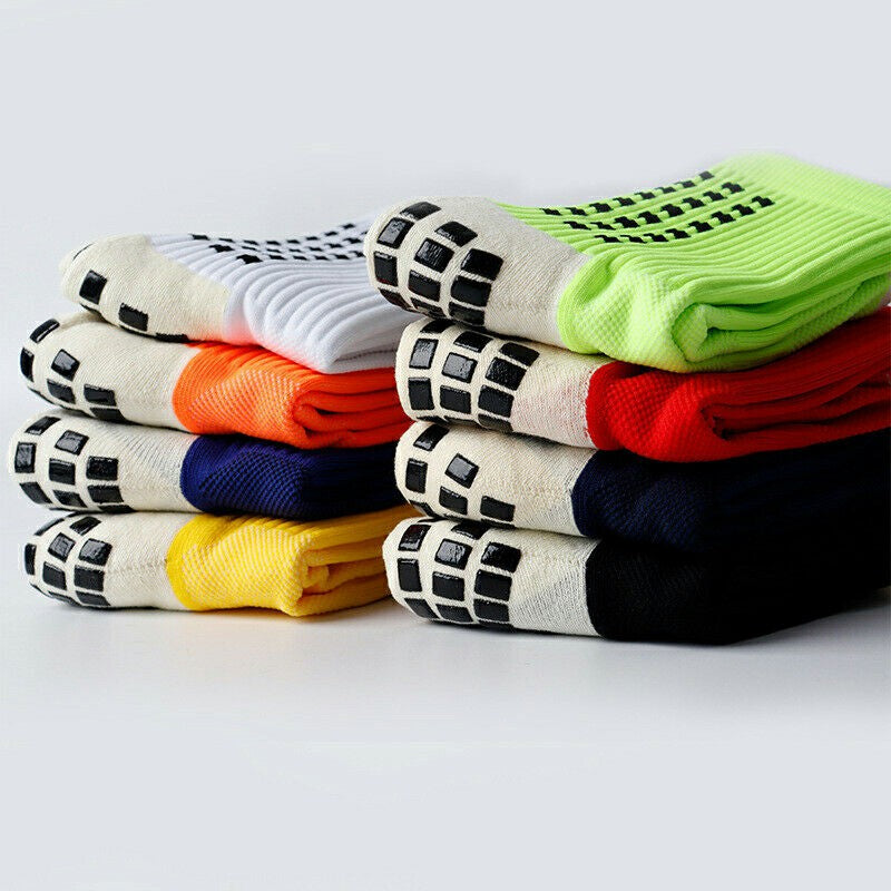 2 Pairs Men Anti Slip Football Socks Sport Socks Athletic Long Socks