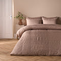 Crinkle Duvet Set - Mink 🇬🇧