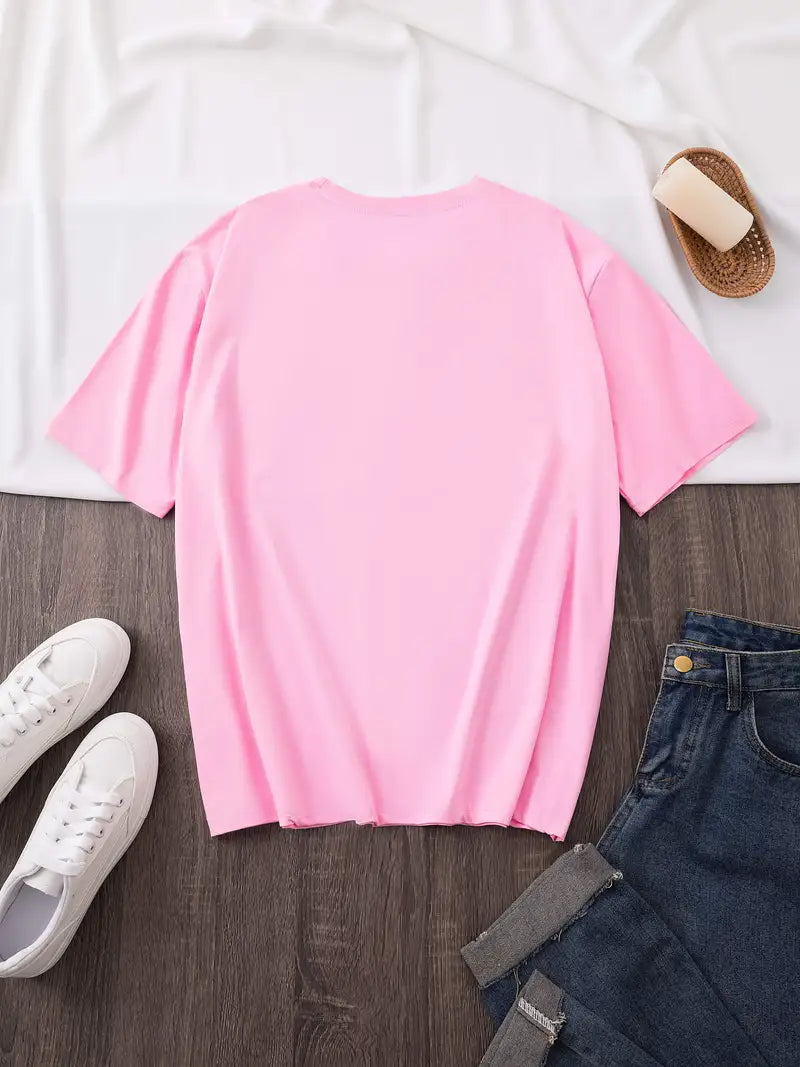 Women's Plus Size Casual Crew Neck T Shirt 🇨🇳