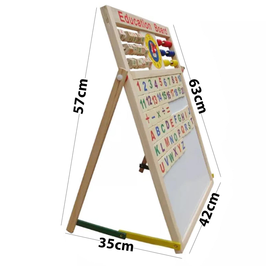 Kids Double Side 6in 1 Wooden Activity Board 🇬🇧
