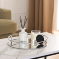 Round Mirrored Tray - Silver 🇬🇧