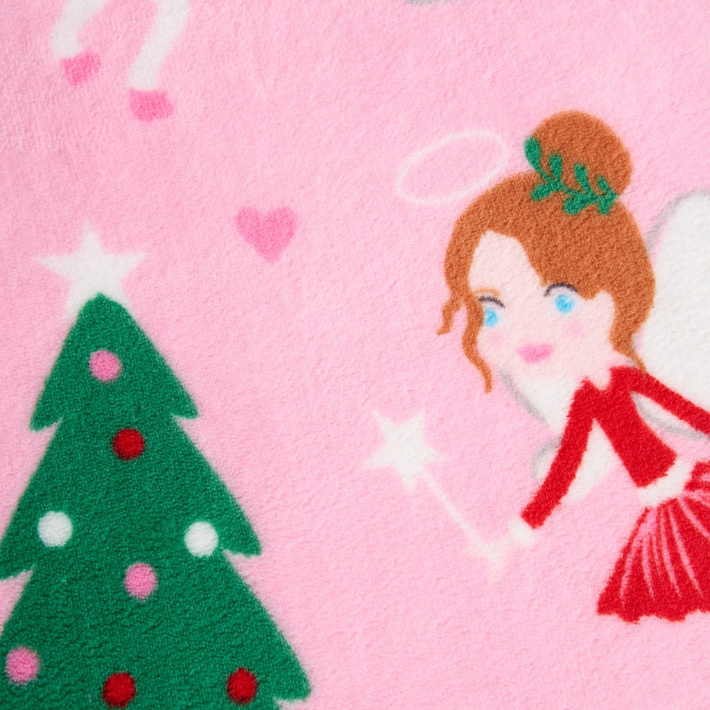 Christmas Unicorn Fleece Duvet Set, Pink - Single 🇬🇧