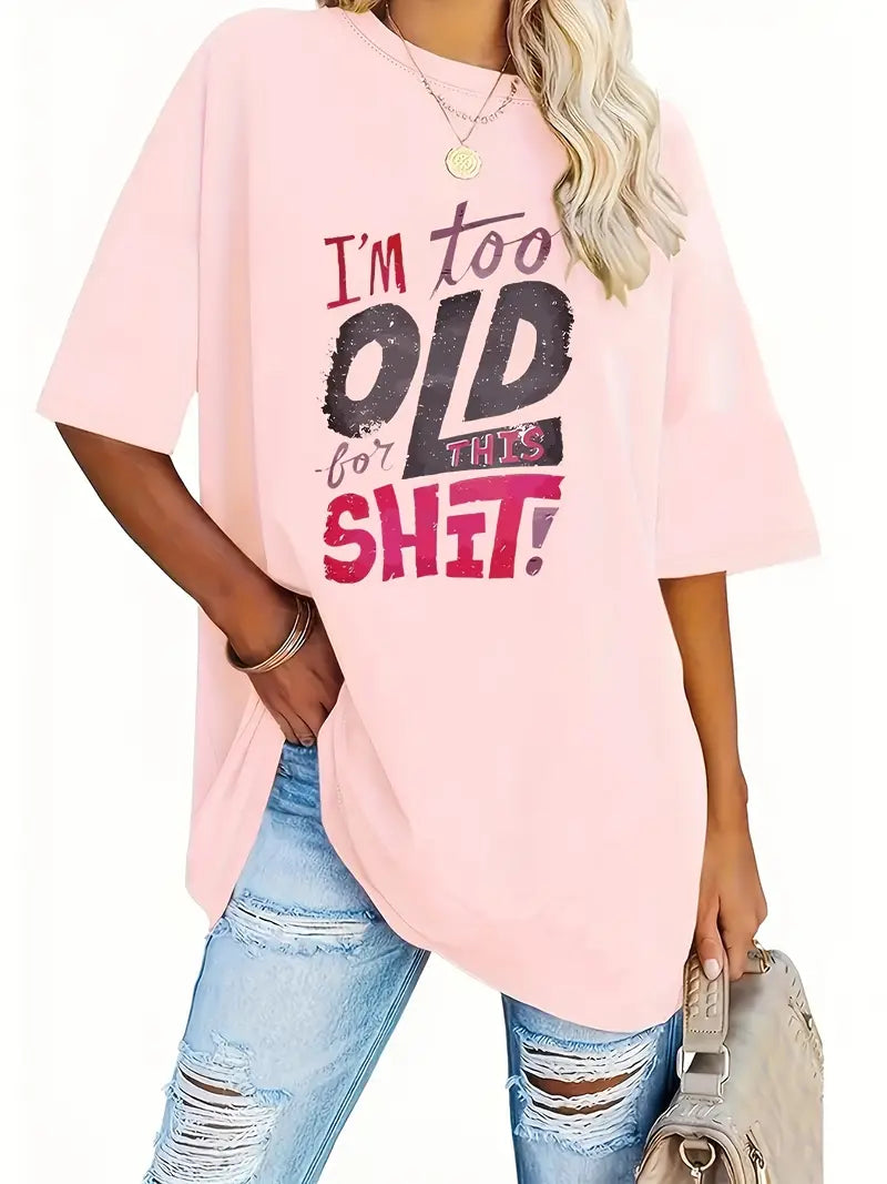 Women's Plus Size Casual Crew Neck T Shirt 🇨🇳