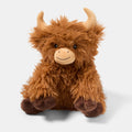 Harry The Highland Cow Microwaveable Hottie - Brown/Rust 🇬🇧