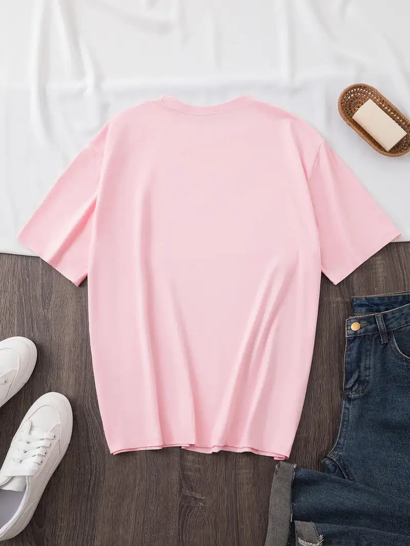 Women's Plus Size Casual Crew Neck T Shirt 🇨🇳