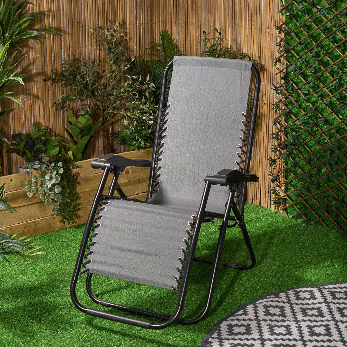 2 Pack Zero Gravity Sun Lounging Garden Chairs 🇬🇧