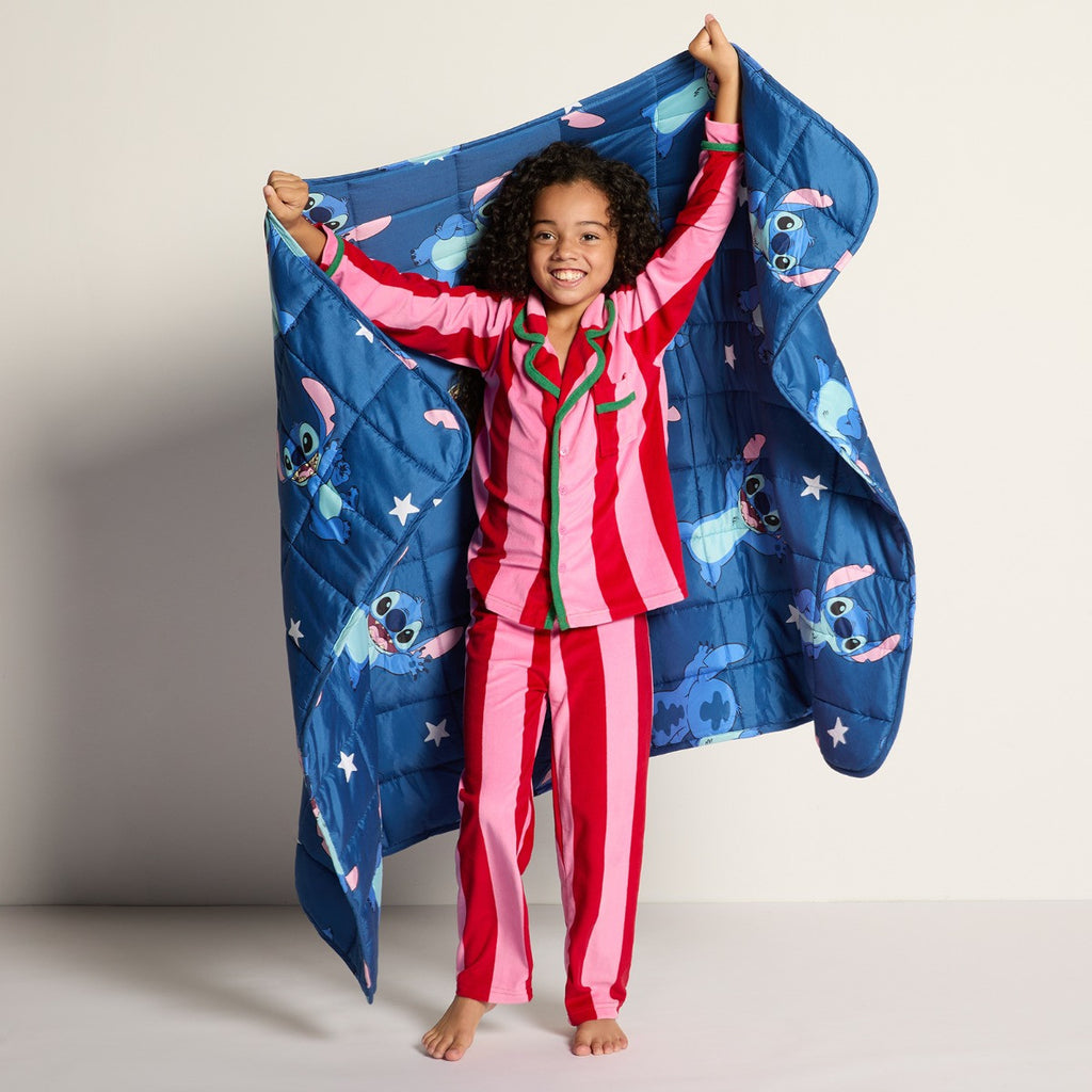 Kids Stitch Weighted Blanket, Blue- 3kg 🇬🇧