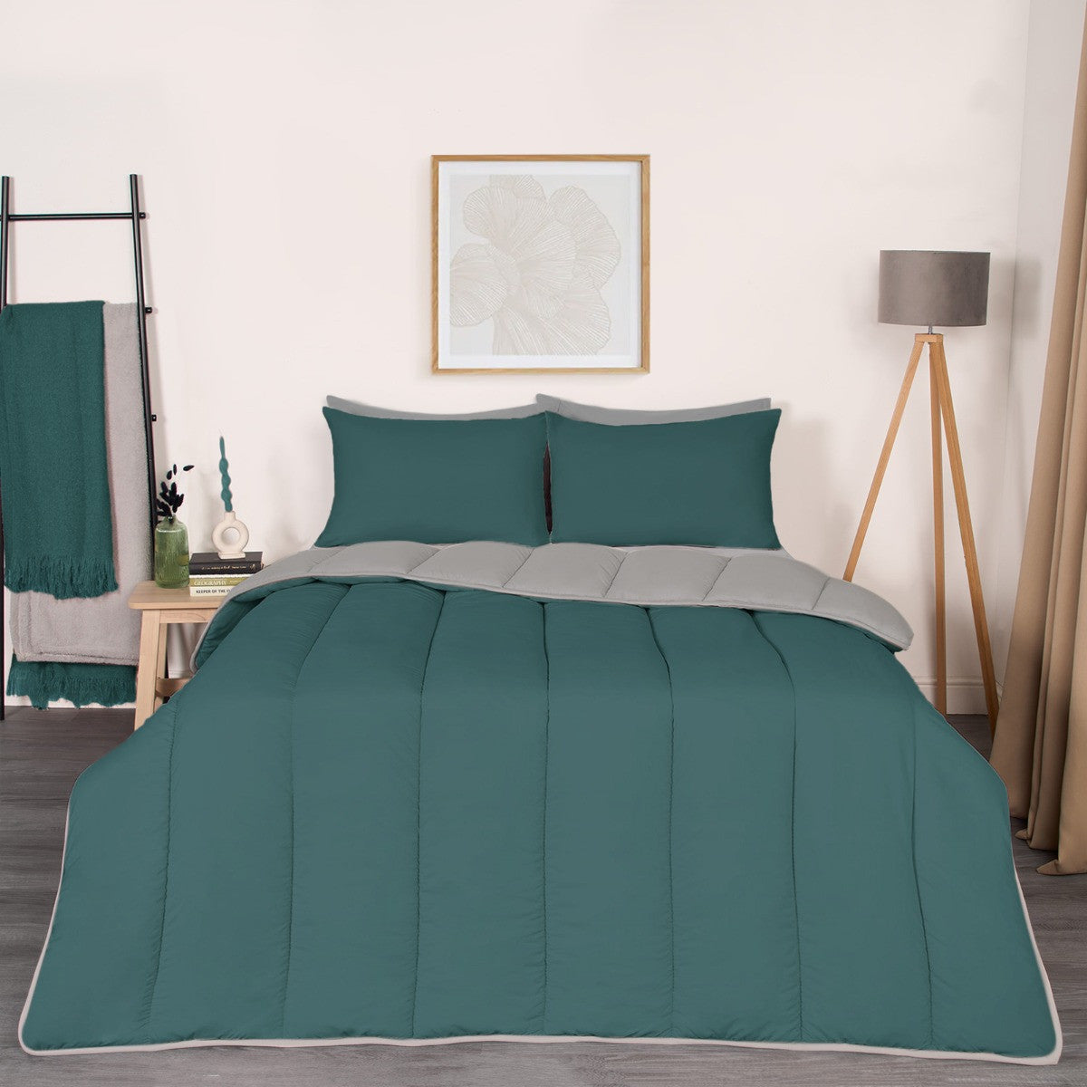 Coverless 10.5 Tog Reversible Duvet & Pillowcase 🇬🇧