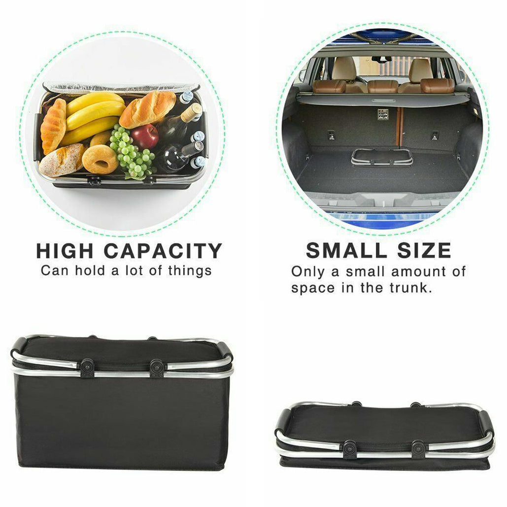 Folding Insulated Cooler Picnic Basket - 30 Litres 🇬🇧