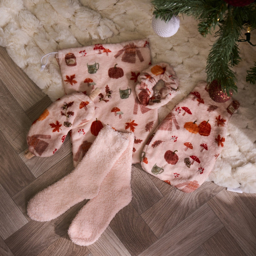 Autumn Print Hot Water Bottle Gift Set 🇬🇧