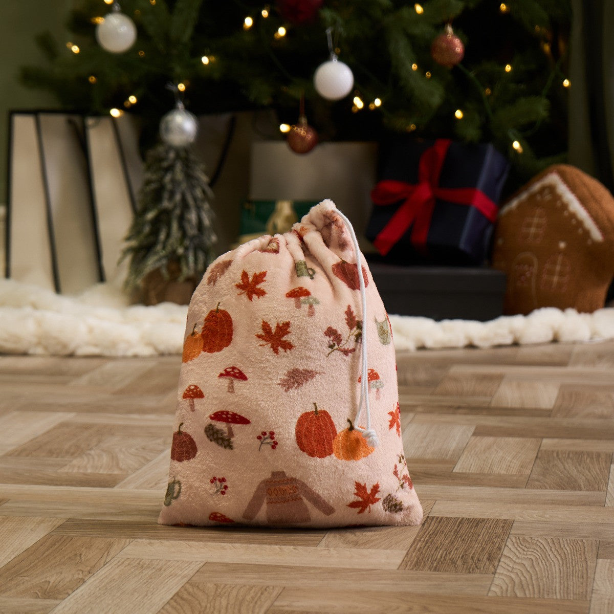 Autumn Print Hot Water Bottle Gift Set 🇬🇧