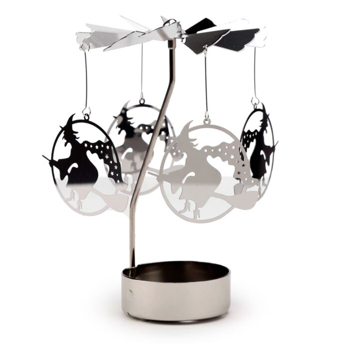 Spinning Tea Light Carousel Candle Holder - Witch 🇬🇧