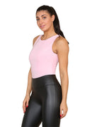 Slinky Racer Round Neck Double Layered Top Bodysuit 🇬🇧