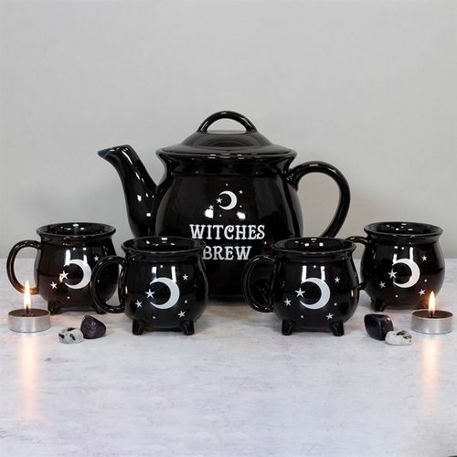 Witches Brew Ceramic Cauldron Tea Set 🇬🇧