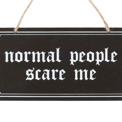 Normal People Scare Me Hanging Sign 🇬🇧