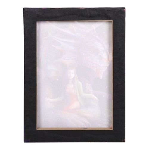 19x25cm Spirit Dragon Canvas Plaque by Anne Stokes 🇬🇧