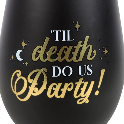 Til Death Do Us Party Stemless Wine Glass 🇬🇧