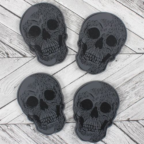 Set Of 4 Skull Coasters 🇬🇧