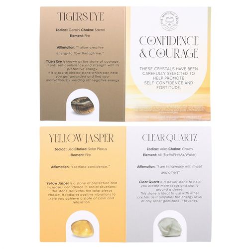 Confidence & Courage Healing Crystal Set 🇬🇧