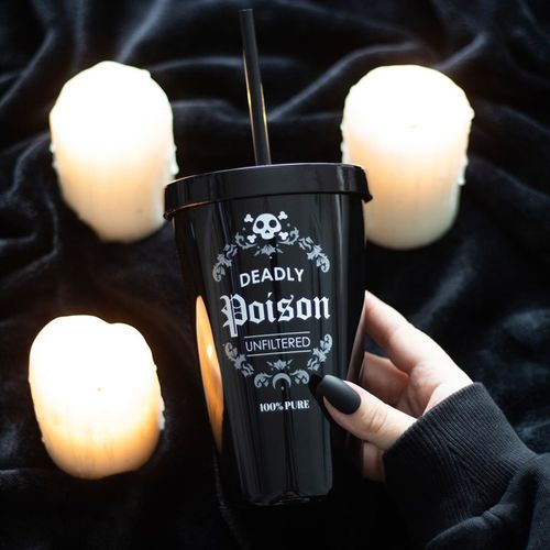 Deadly Poison Plastic Tumbler with Straw 🇬🇧