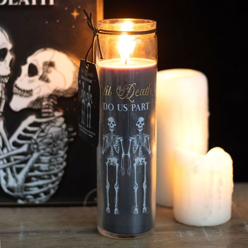 Til Death Do Us Part Amber Noir Tube Candle 🇬🇧