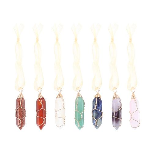 Set of 7 Hanging Crystal Tree Decorations 🇬🇧