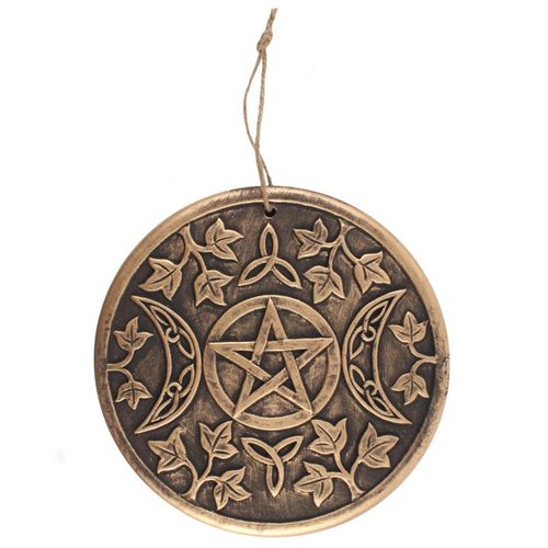 Bronze Terracotta Triple moon plaque 🇬🇧