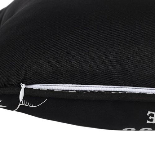 Small Rectangular Black and White Talking Board Cushion 🇬🇧