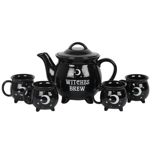 Witches Brew Ceramic Cauldron Tea Set 🇬🇧