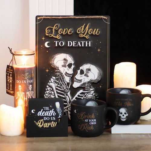 Til Death Do Us Part Amber Noir Tube Candle 🇬🇧