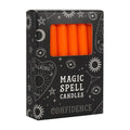 Set of 12 Orange 'Confidence' Spell Candles 🇬🇧