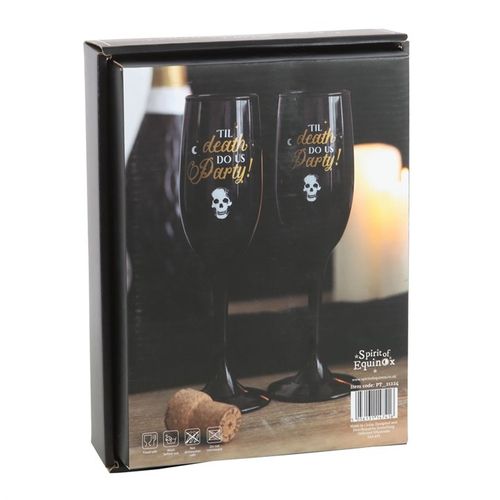 Til Death Do Us Party Champagne Flute Set 🇬🇧