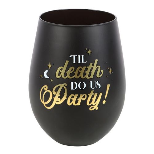 Til Death Do Us Party Stemless Wine Glass 🇬🇧