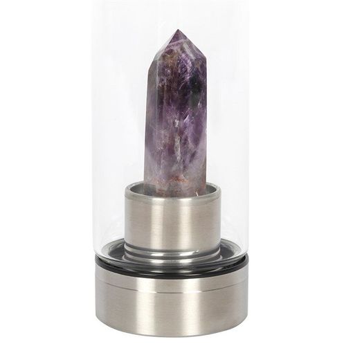 Amethyst Calming Glass Water Bottle 🇬🇧