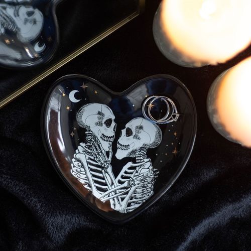 Skeleton Couple Heart Trinket Dish 🇬🇧