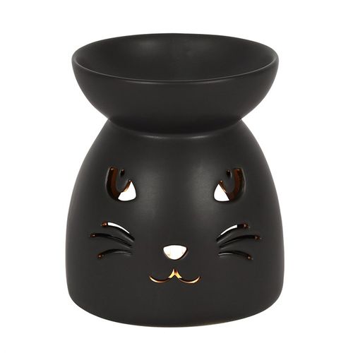 Black Cat Cut Out Oil Burner and Wax Warmer 🇬🇧