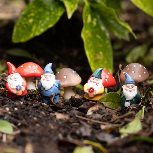 Set of 4 Mini Mushroom Plant Pot Pals 🇬🇧