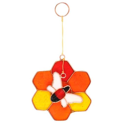 Bee and Honeycomb Suncatcher 🇬🇧