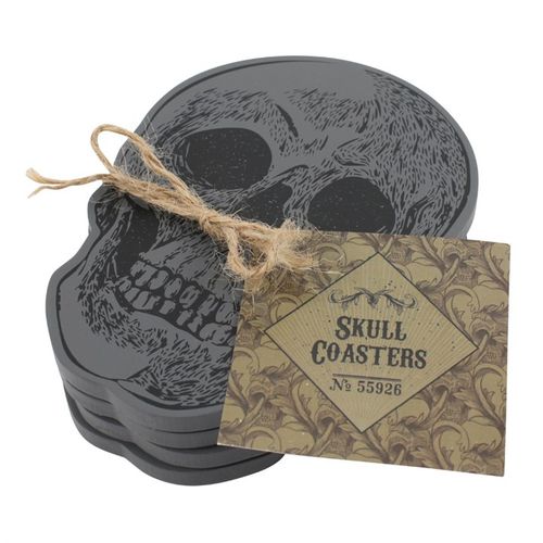 Set Of 4 Skull Coasters 🇬🇧